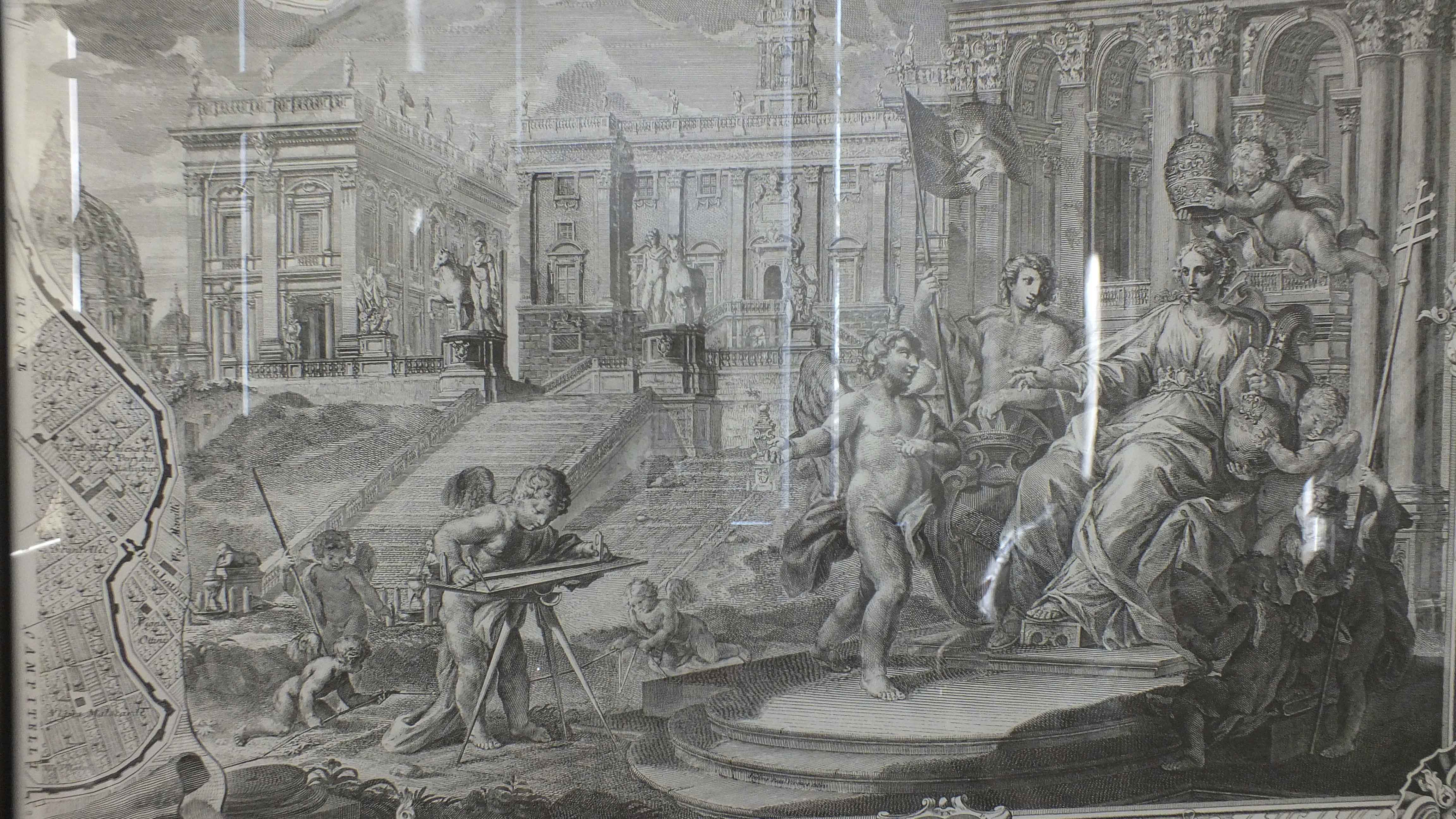 Twelve Sections of Giambattista Nolli Map of Rome