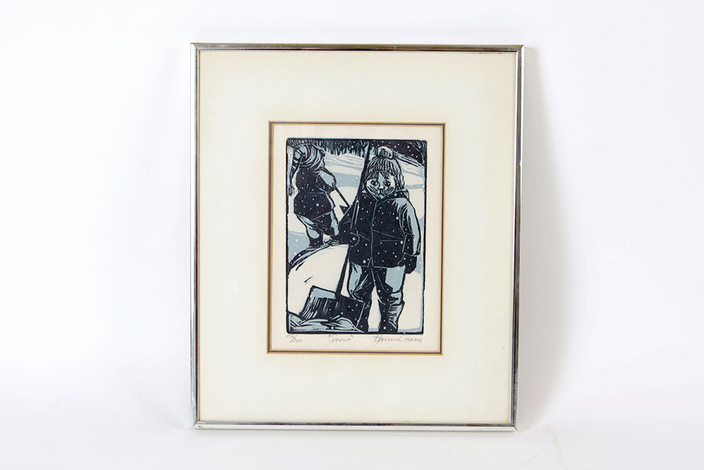 Signed and Numbered Hanne Greaver Woodblock Print