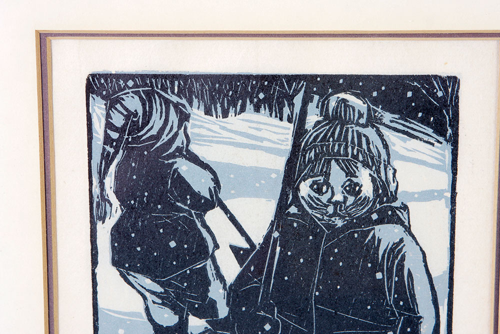 Signed and Numbered Hanne Greaver Woodblock Print