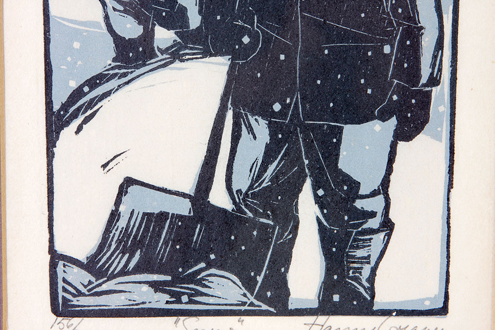 Signed and Numbered Hanne Greaver Woodblock Print