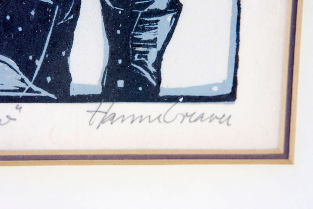 Signed and Numbered Hanne Greaver Woodblock Print