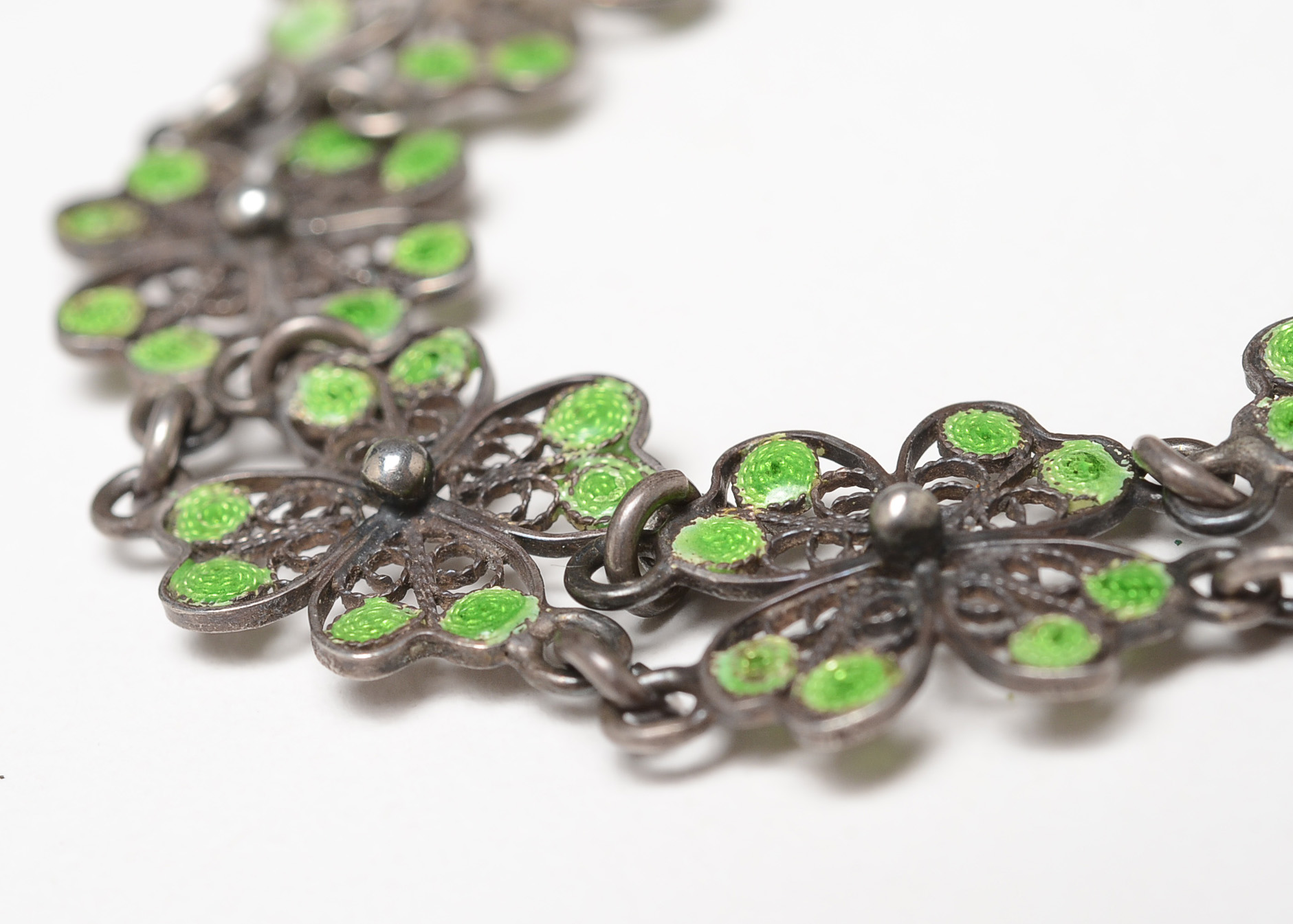 800 Silver Bracelet and Mixed Metal Brooch