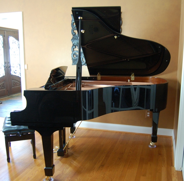 Hailun Ebony Grand Piano (HG178) and Tufted Bench
