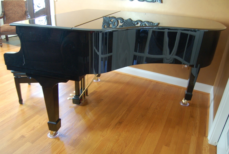 Hailun Ebony Grand Piano (HG178) and Tufted Bench