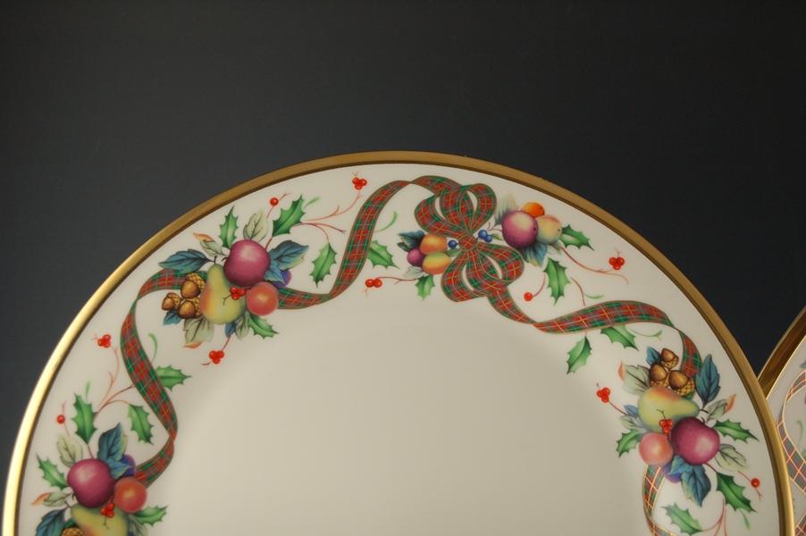 Lenox "Holiday Tartan" Fine China Set of Eight