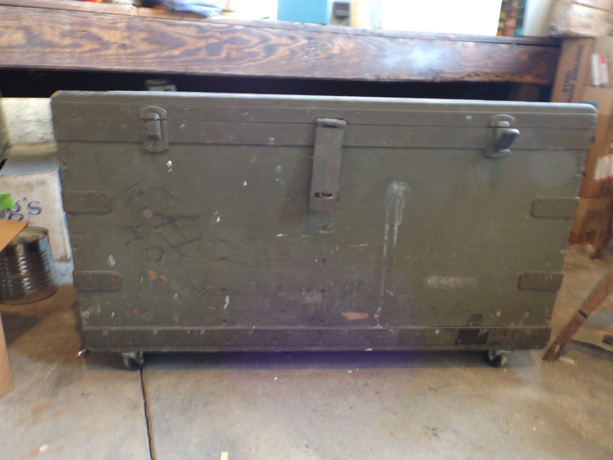 WWII  US Army Signal Corps Wooden Chest