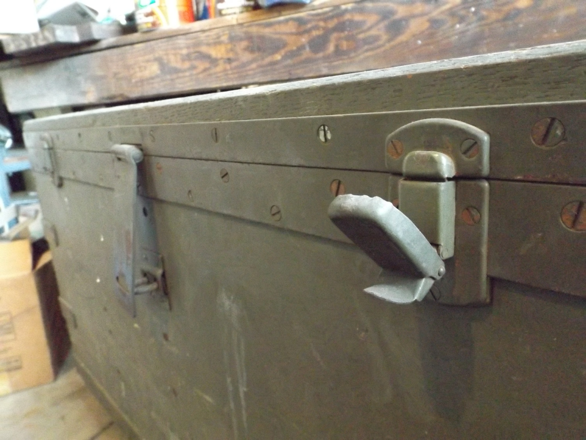 WWII  US Army Signal Corps Wooden Chest