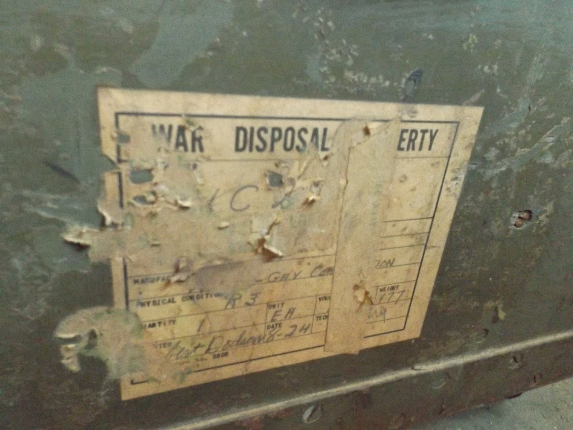 WWII  US Army Signal Corps Wooden Chest