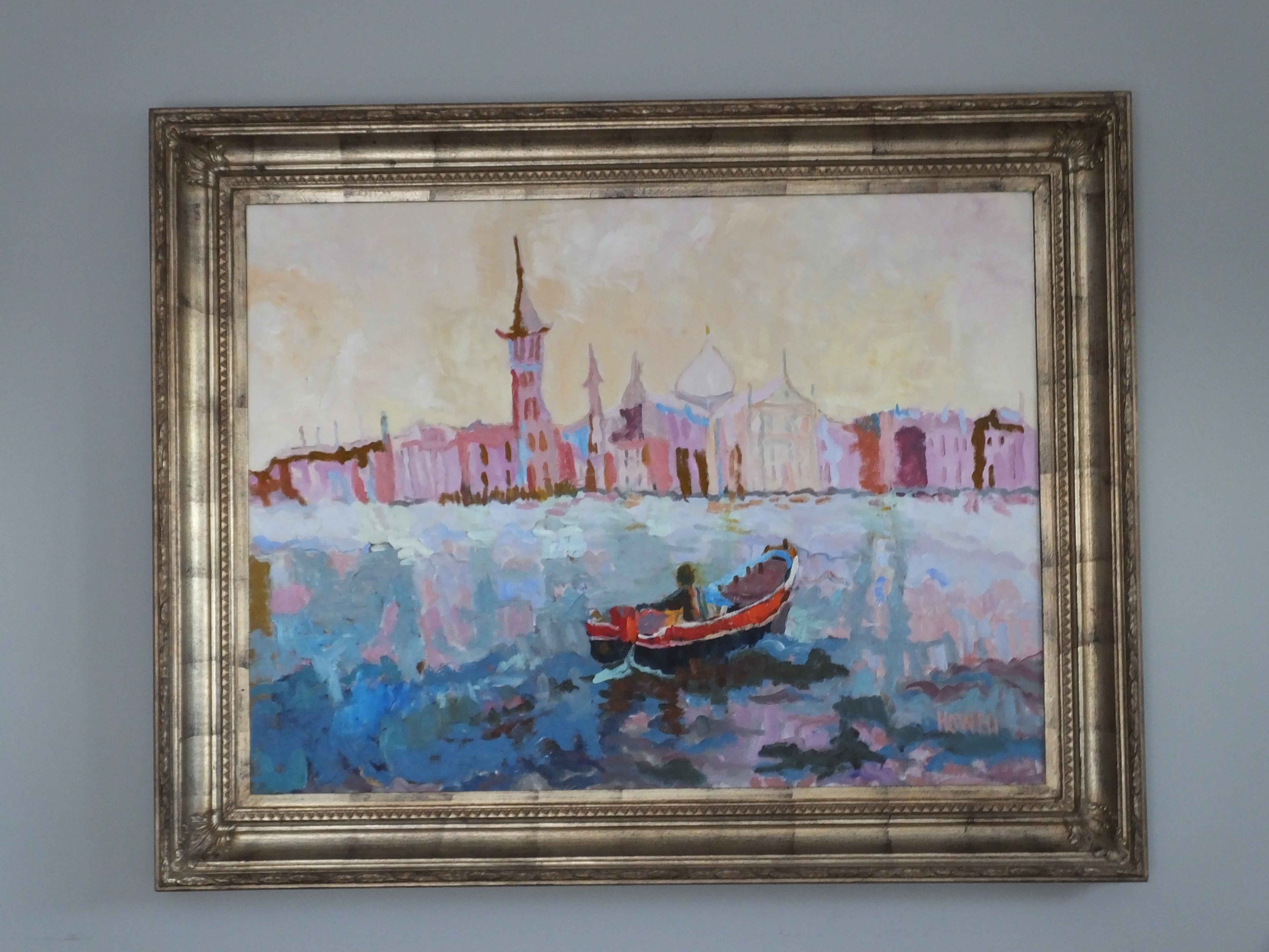 Oil Painting by Patsy Howell,"View From Harry's Bar"