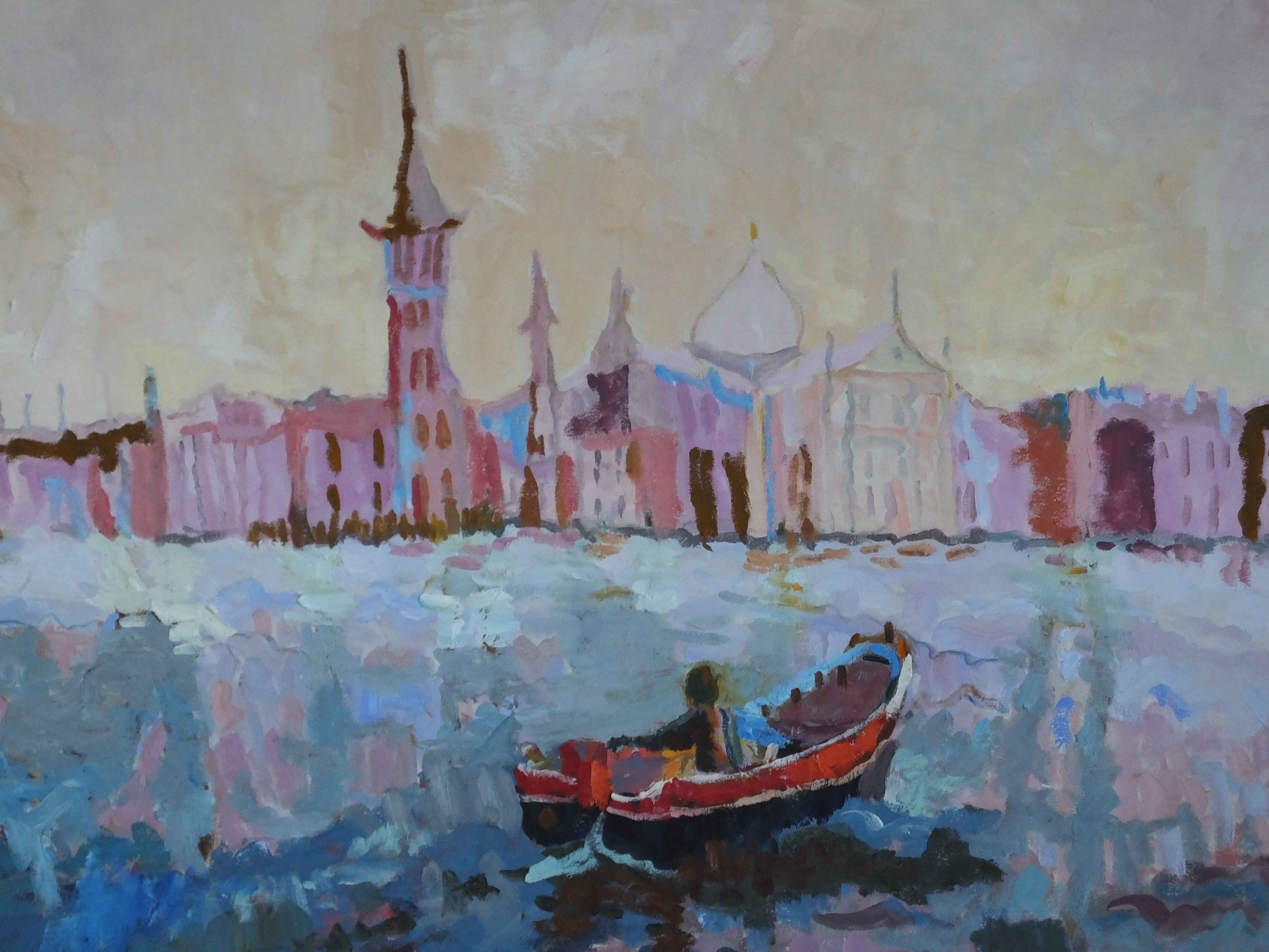 Oil Painting by Patsy Howell,"View From Harry's Bar"