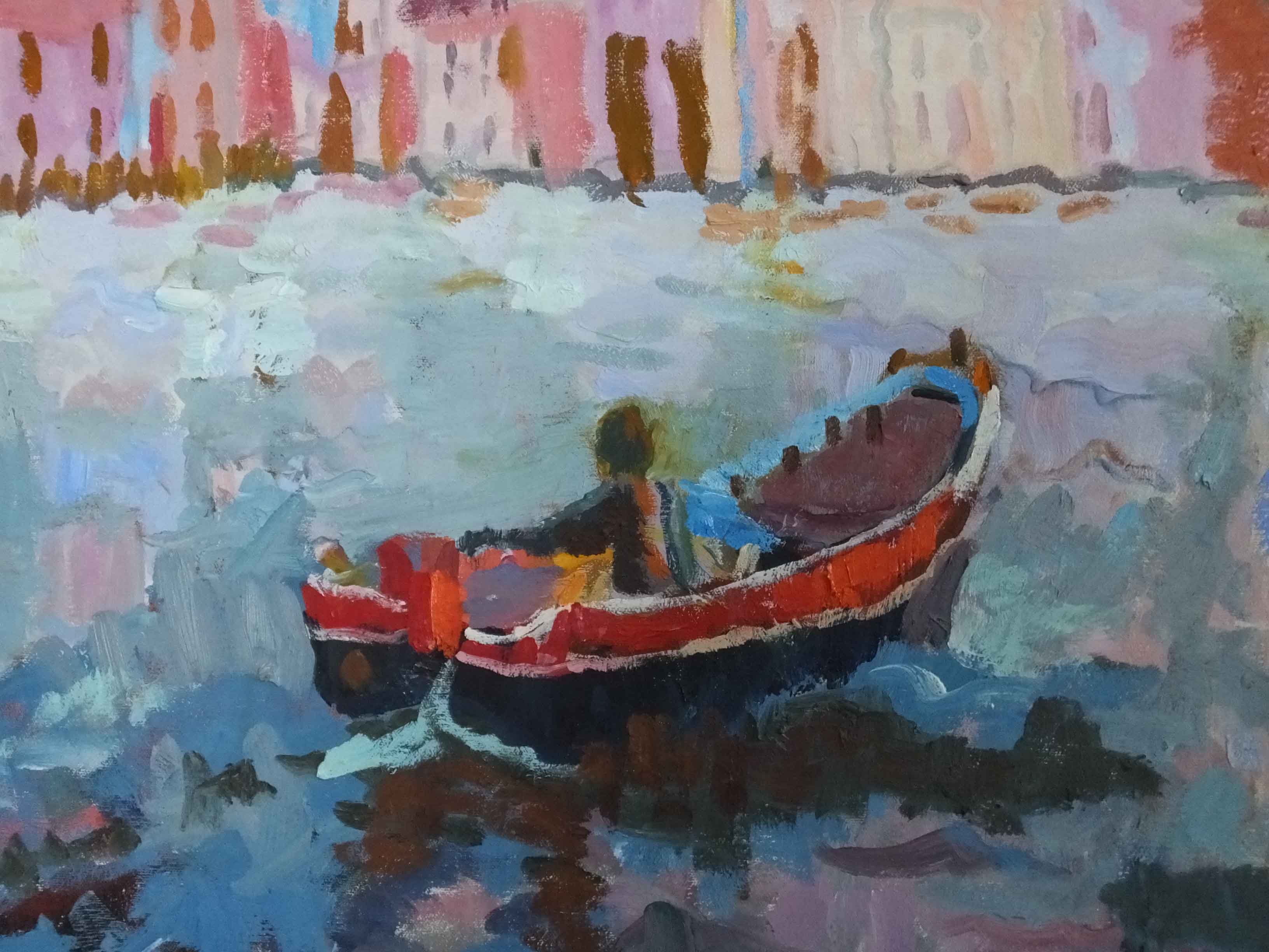 Oil Painting by Patsy Howell,"View From Harry's Bar"