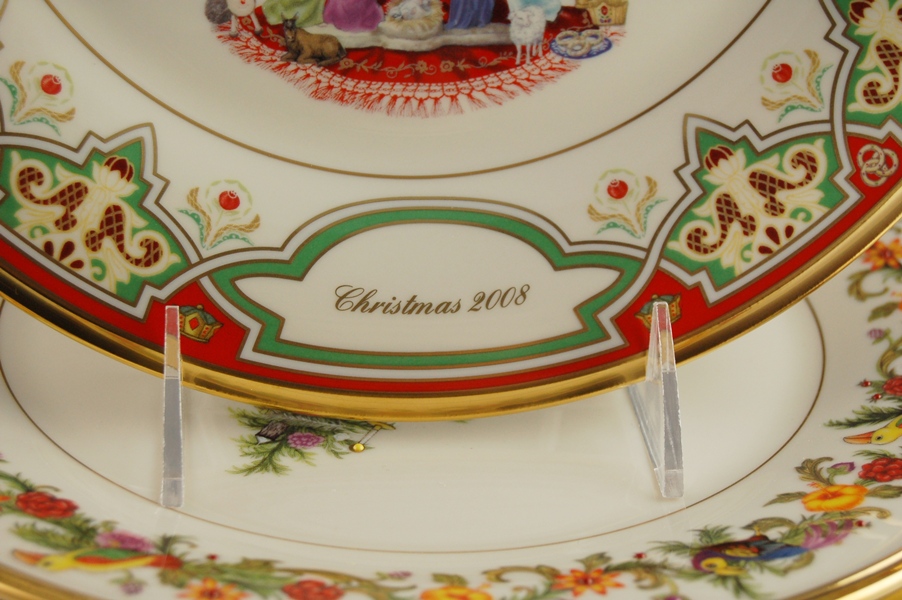 Nine Lenox L/E "Christmas Trees Around the World" Plates