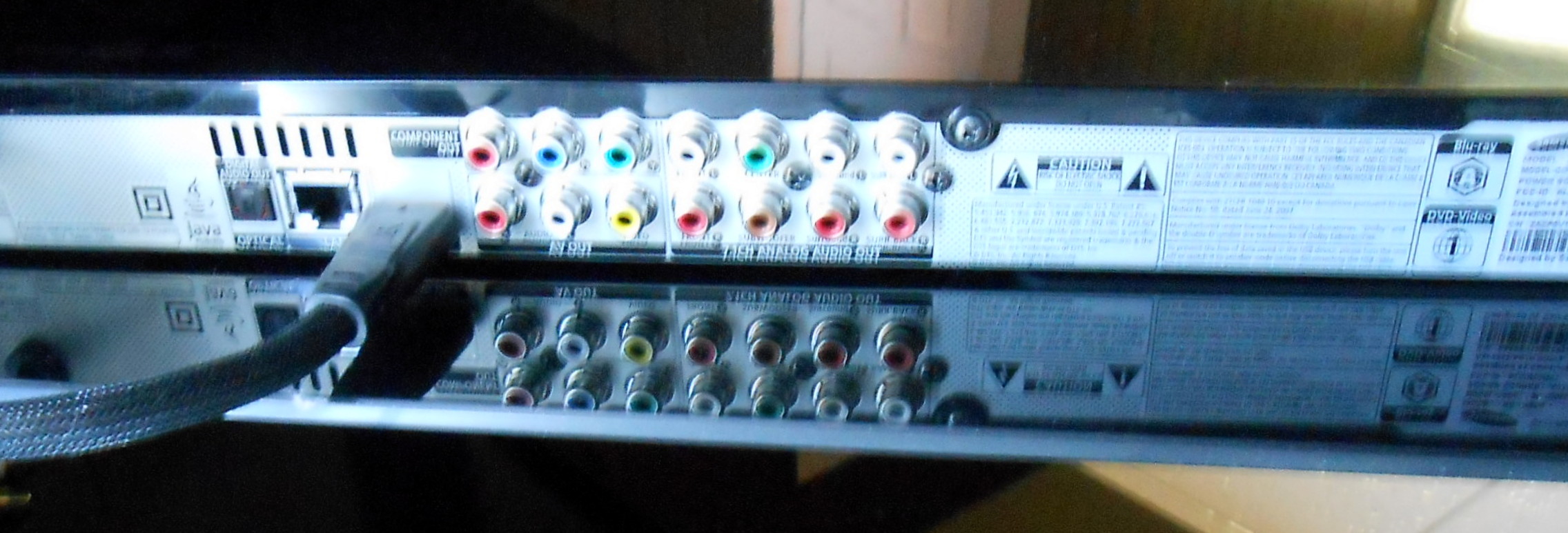 Samsung 3D LED HDTV, Blue Ray Disc Player, Glass Stand and More