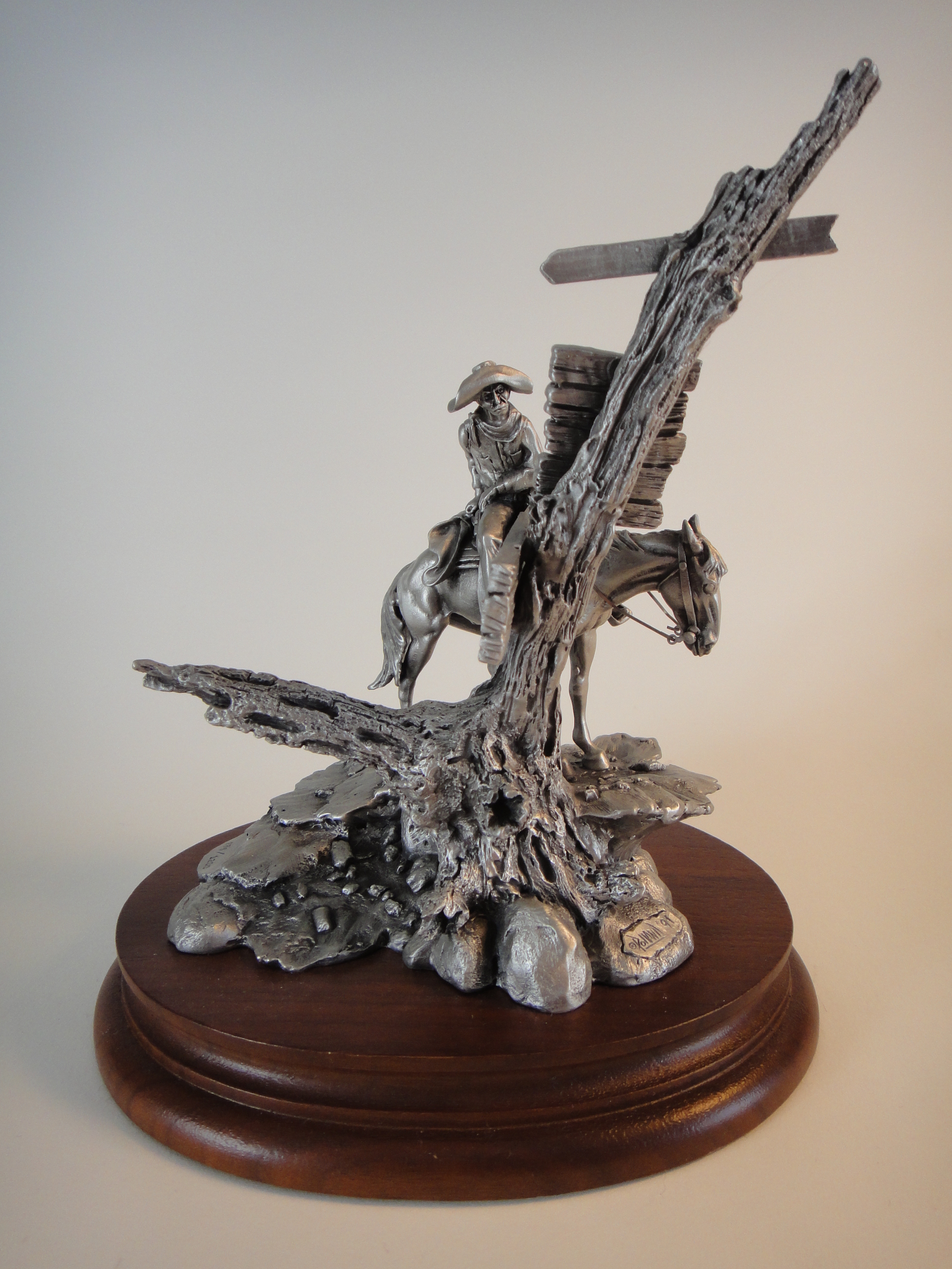 Don Polland's 1991 "Wanted" Pewter Sculpture by Chilmark