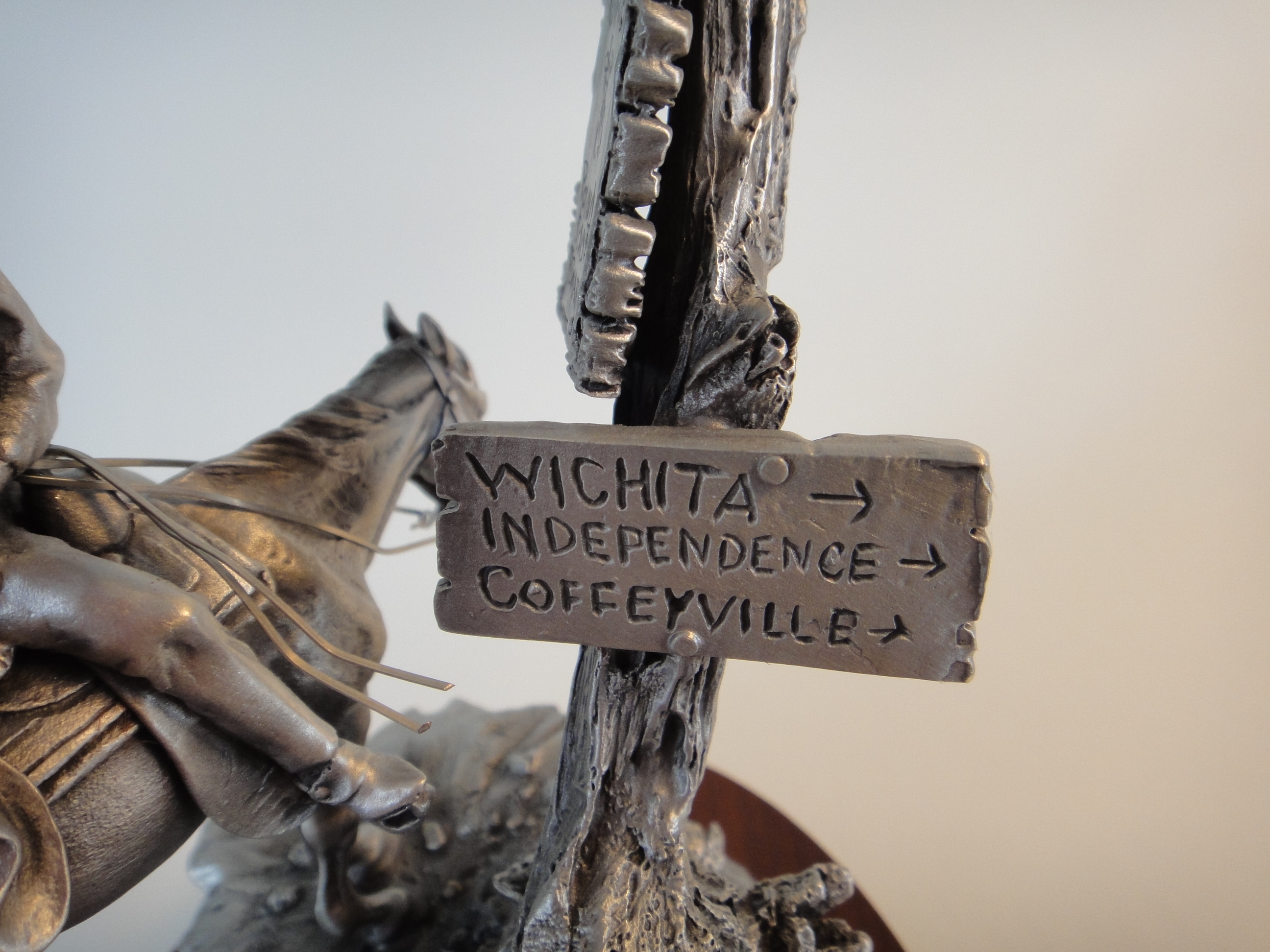 Don Polland's 1991 "Wanted" Pewter Sculpture by Chilmark