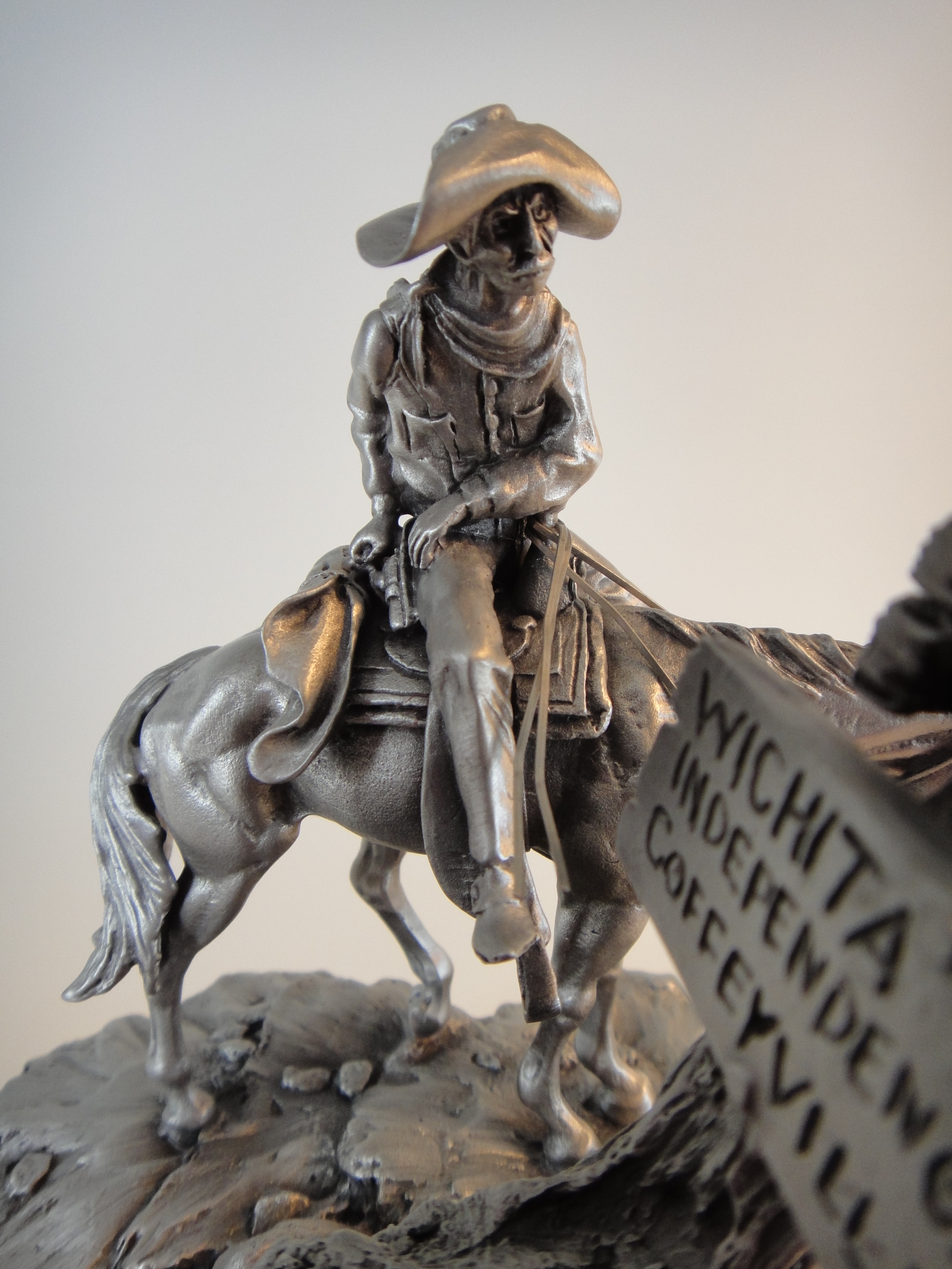 Don Polland's 1991 "Wanted" Pewter Sculpture by Chilmark