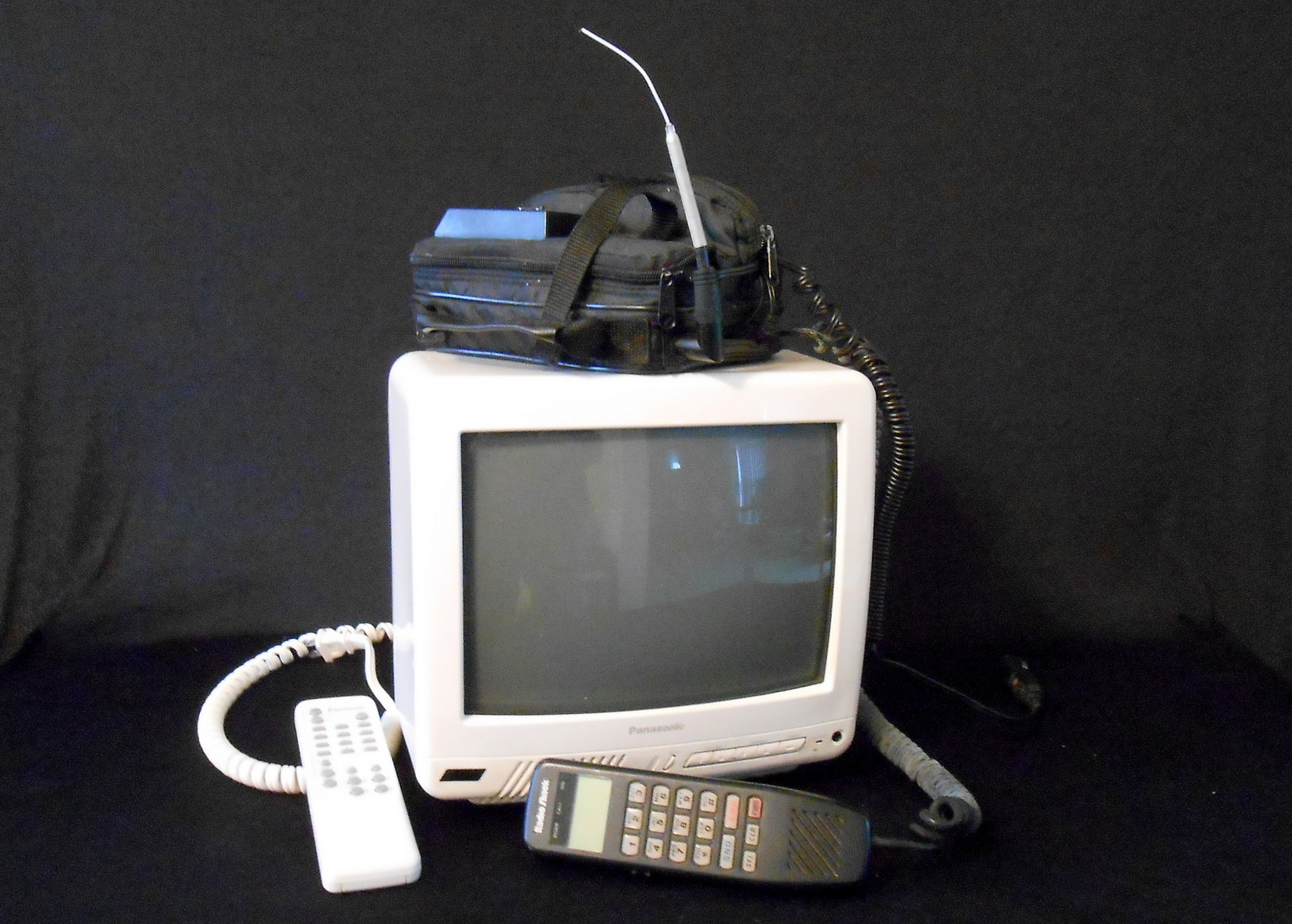 Throwback Radio Shack Cell Phone and Panasonic TV