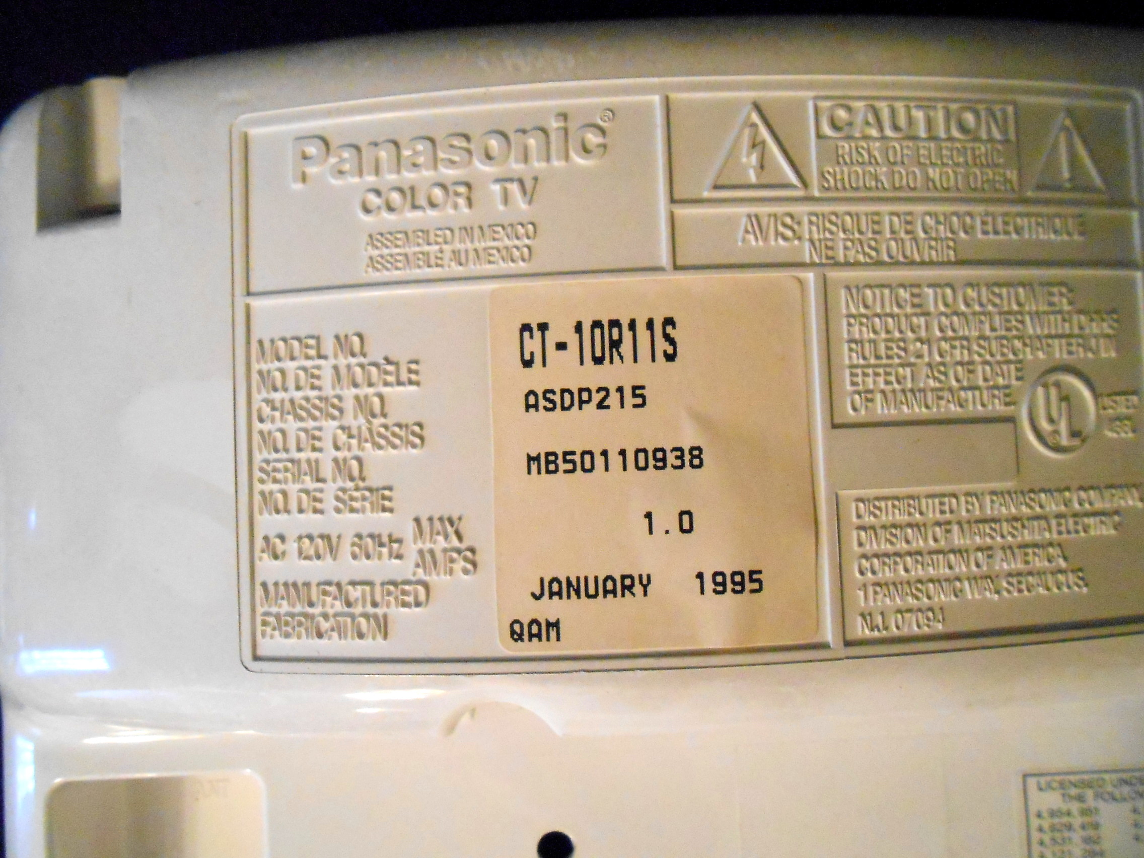 Throwback Radio Shack Cell Phone and Panasonic TV