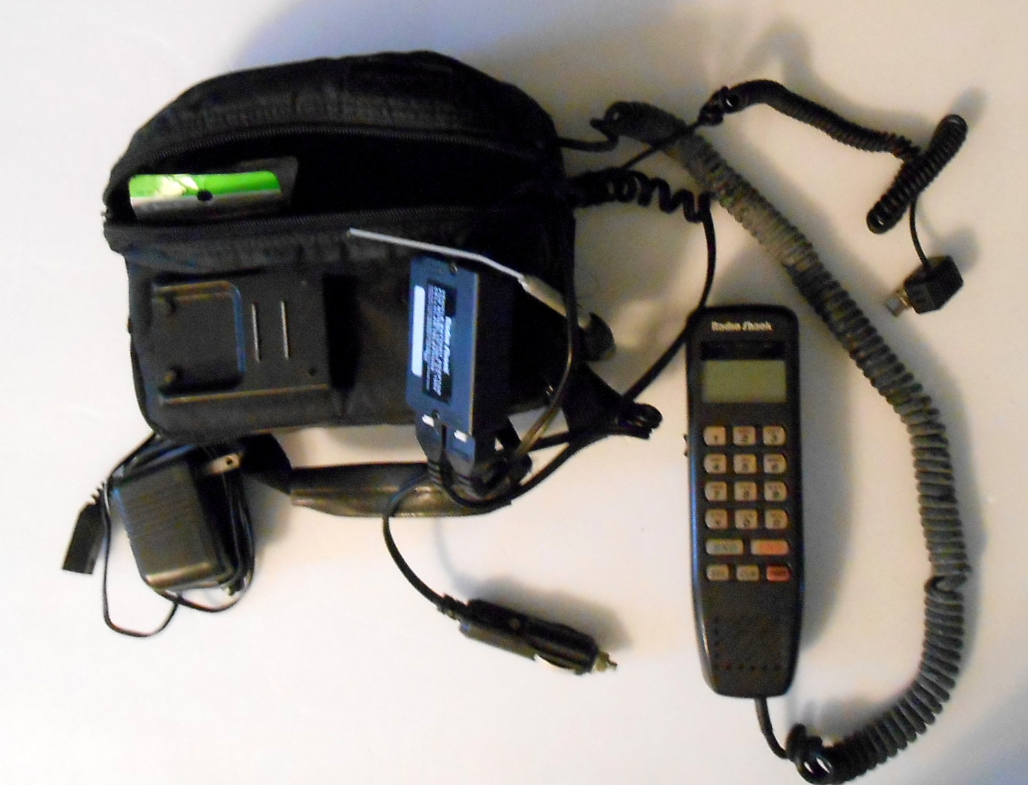 Throwback Radio Shack Cell Phone and Panasonic TV