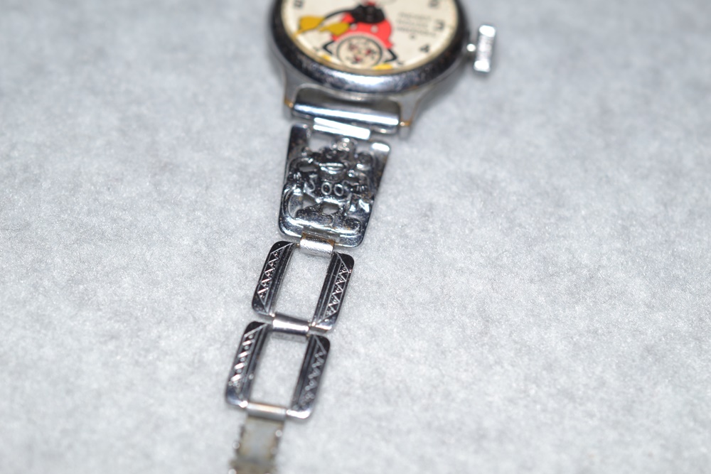 Vintage 1934 Ingersoll Pie Eyed Mickey Mouse Wrist Watch