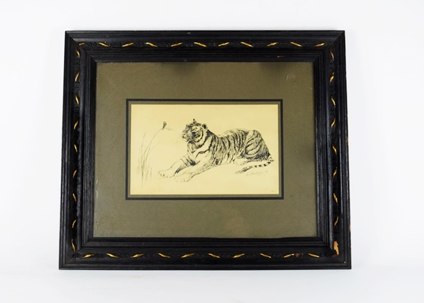 An Original Pen and Ink by Louis Bonhajo, Dated 1902