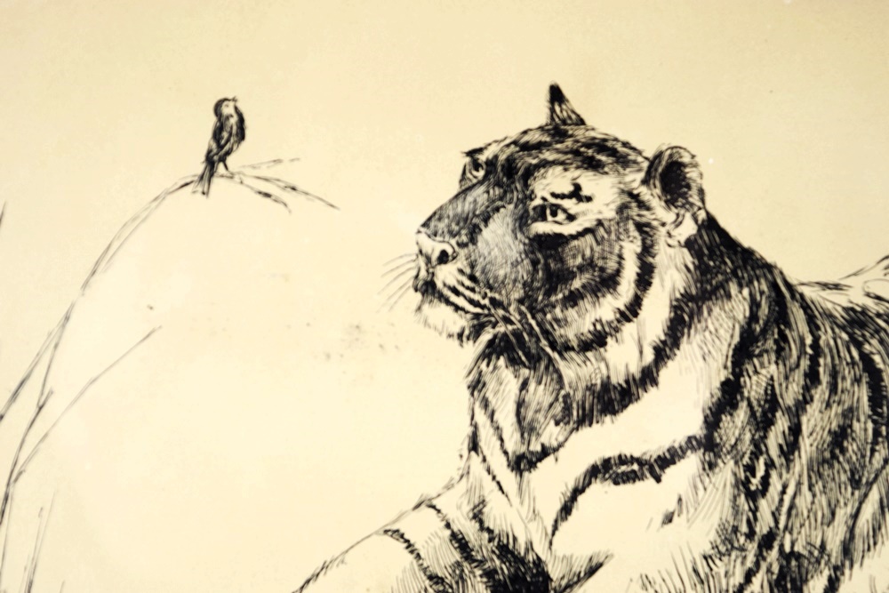 An Original Pen and Ink by Louis Bonhajo, Dated 1902