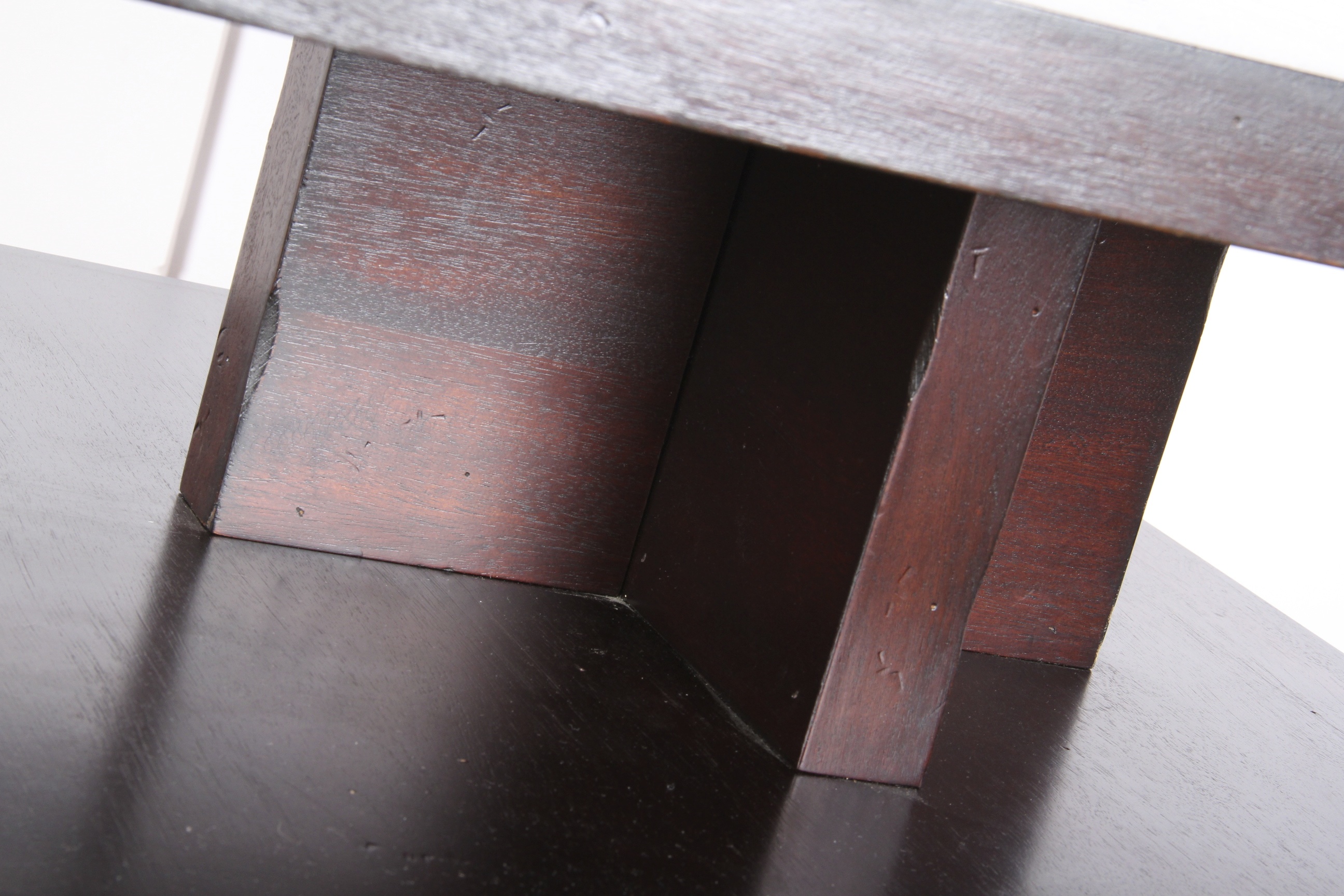 Modern Three Tiered Espresso Side Table