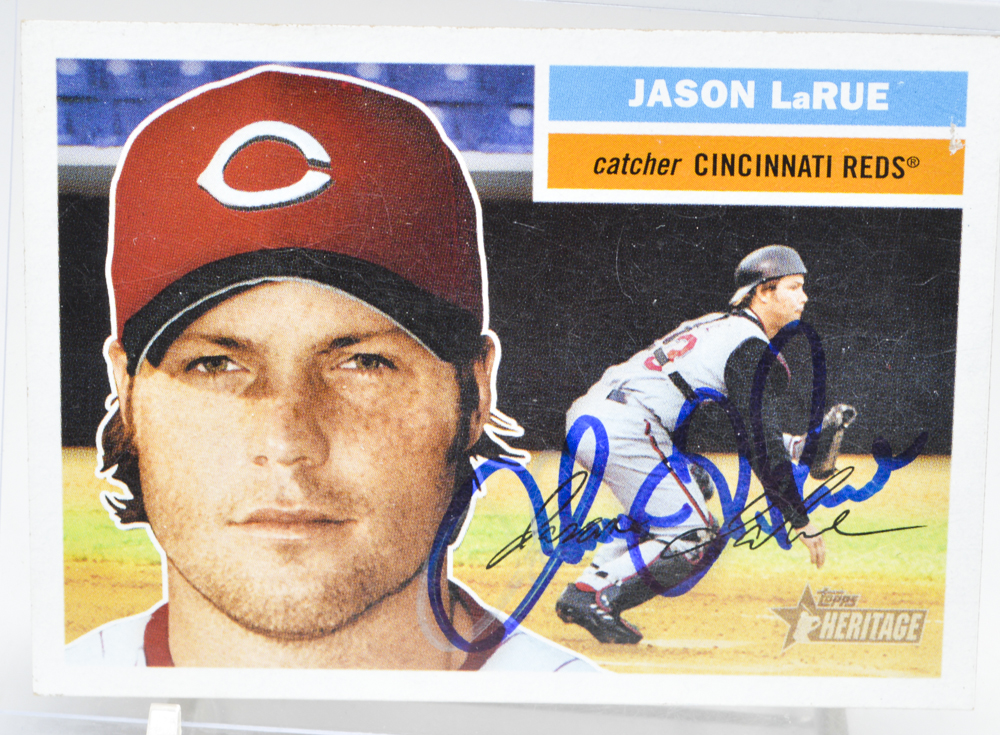 Cincinnati Reds Signed Cards With Frazier Certified Autogarphed