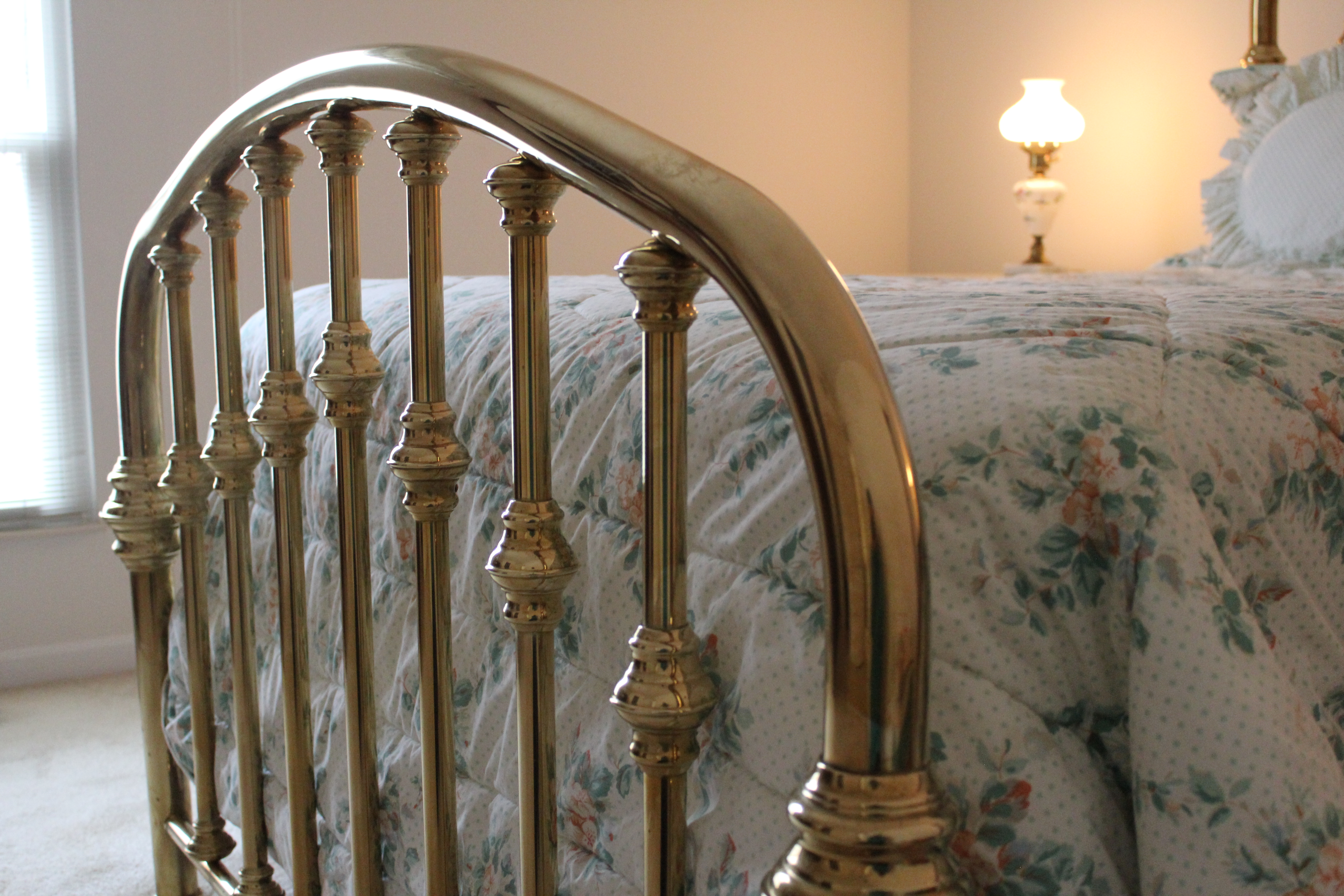 Queen Brass Spindle Bed by Levin's of Virginia