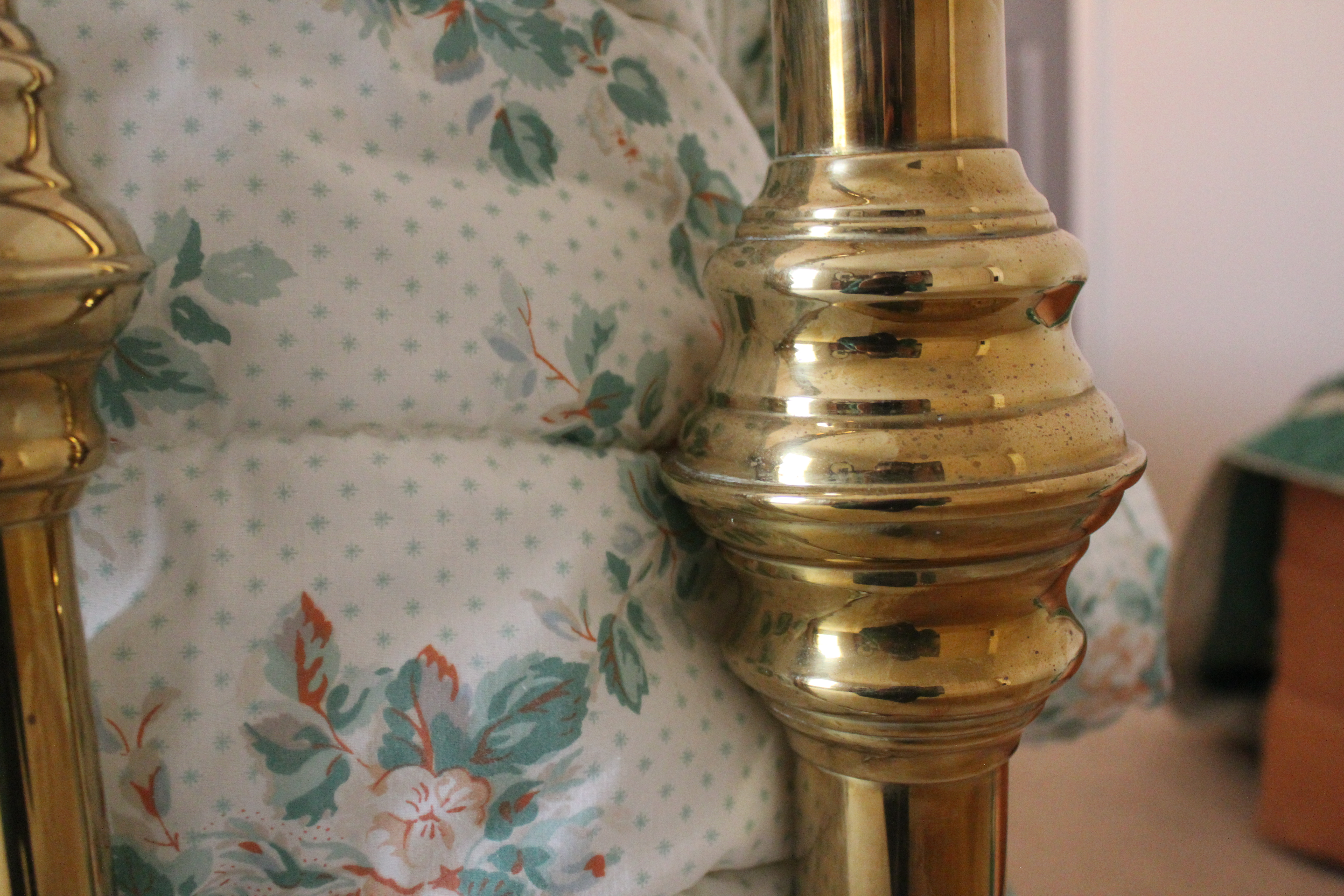 Queen Brass Spindle Bed by Levin's of Virginia