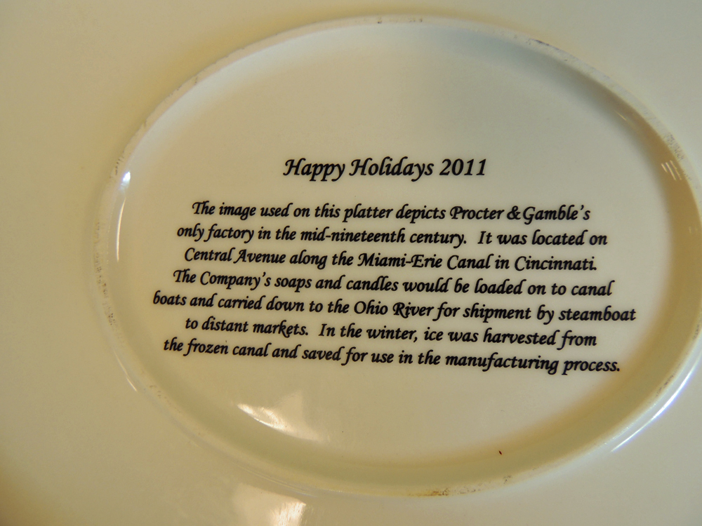 Procter & Gamble Collectible Pewter Coasters and Platter