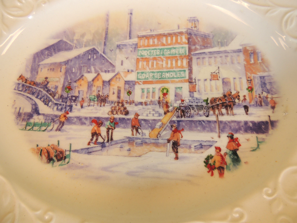 Procter & Gamble Collectible Pewter Coasters and Platter