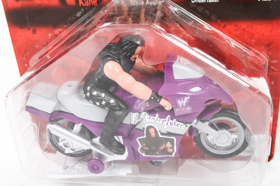 Set of Collectible Wrestler Biker Figures