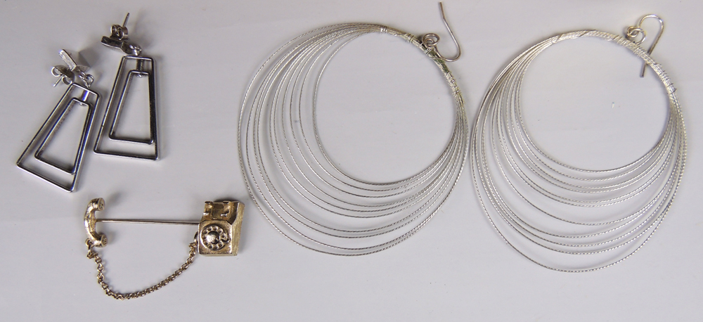 Large Assortment of Costume Jewelry with Display Case