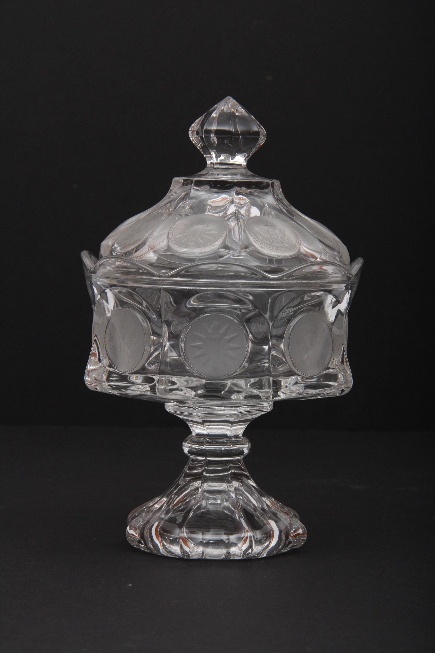 Fostoria Covered Pedestal Candy Dish
