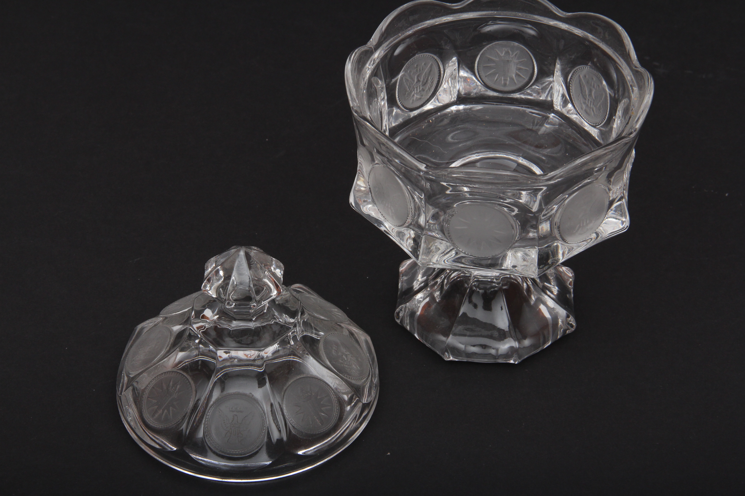 Fostoria Covered Pedestal Candy Dish