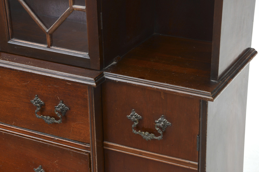 Mahogany Breakfront China Cabinet
