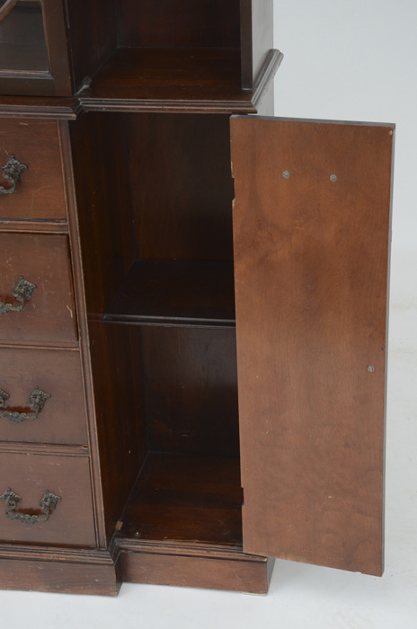 Mahogany Breakfront China Cabinet