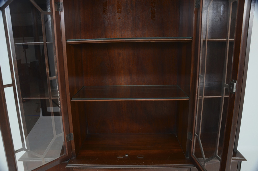Mahogany Breakfront China Cabinet