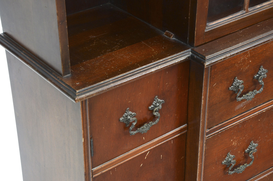 Mahogany Breakfront China Cabinet