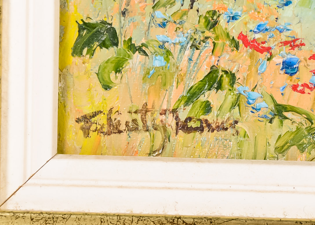 Small Portugese Oil Painting of Landscape