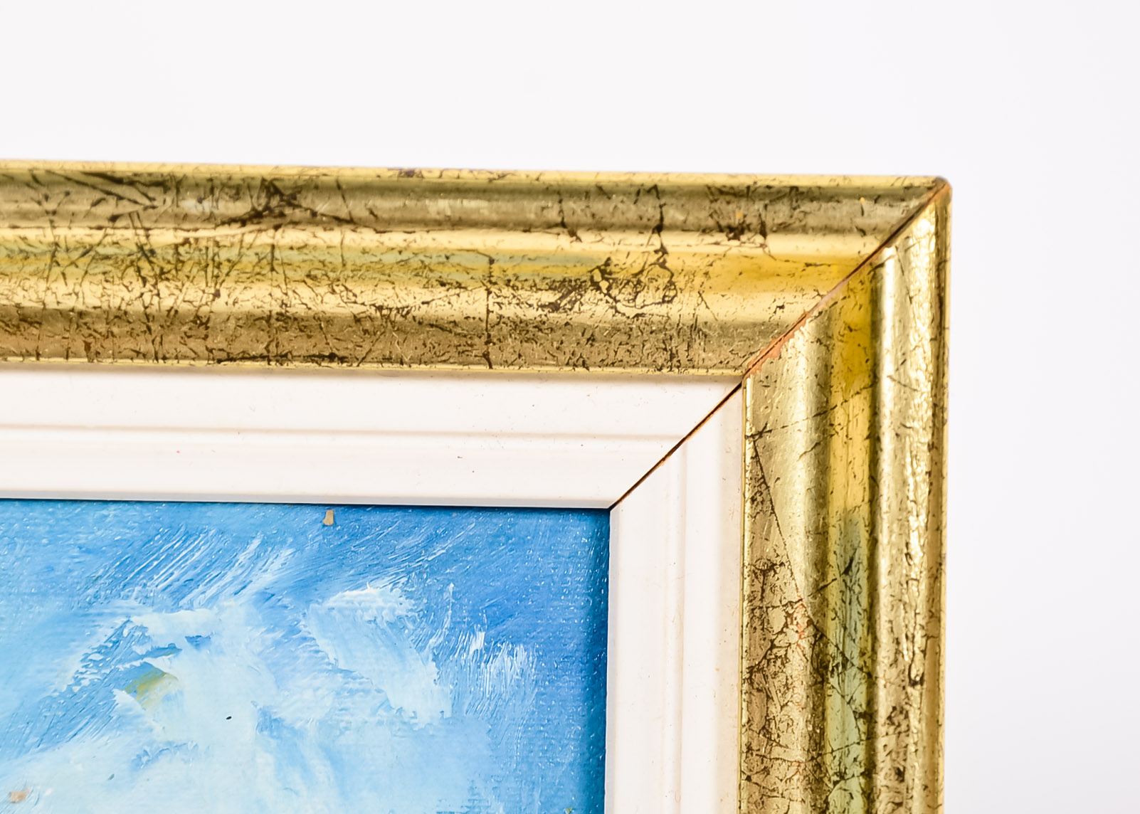 Small Portugese Oil Painting of Landscape