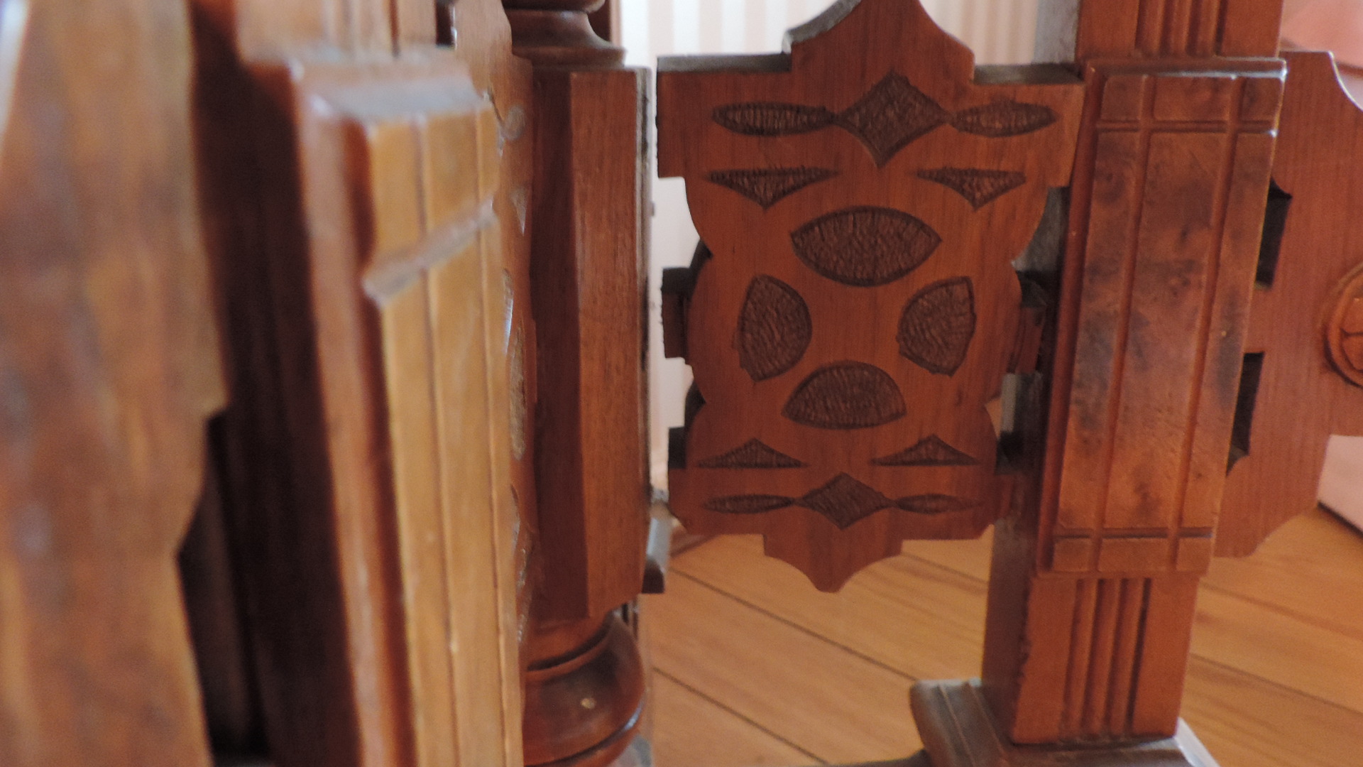Antique Eastlake Side Table With Marble Top