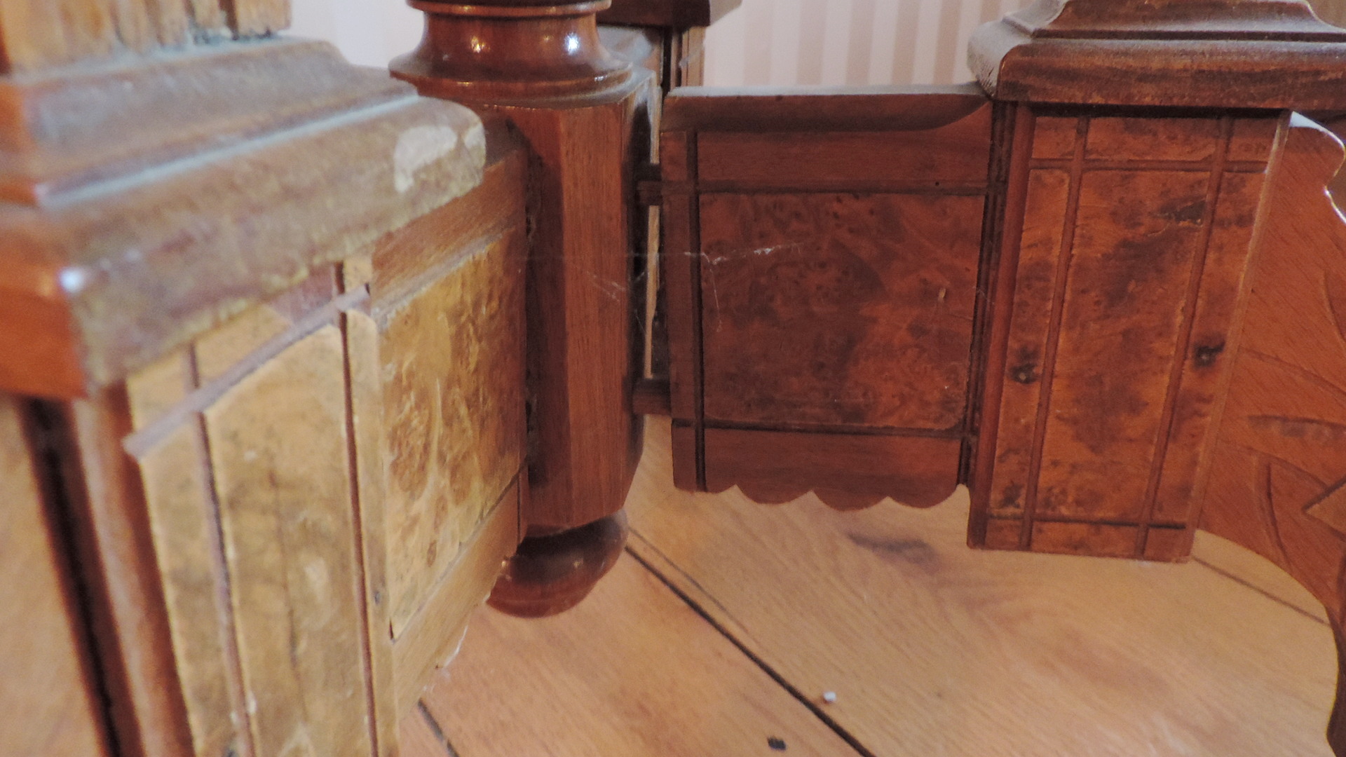 Antique Eastlake Side Table With Marble Top