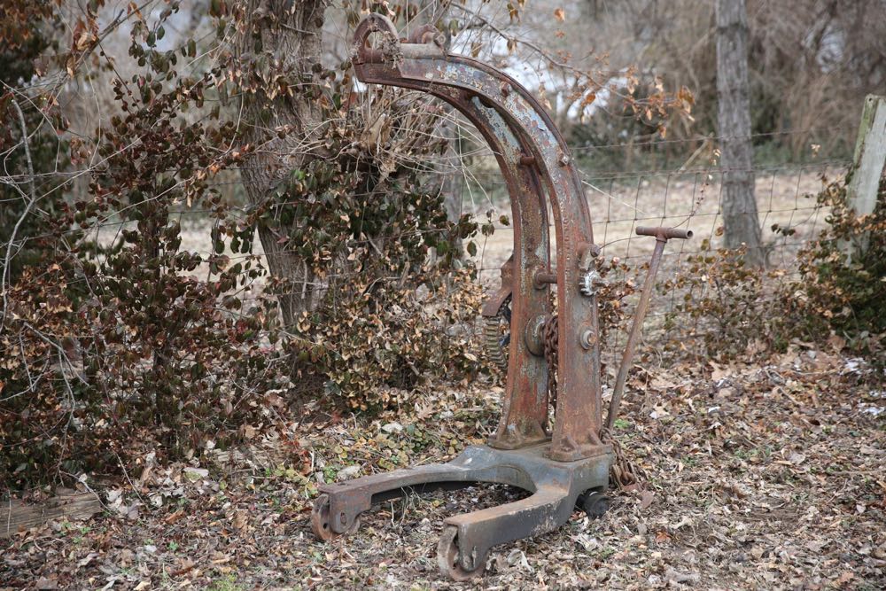Antique Canton Portable Crane