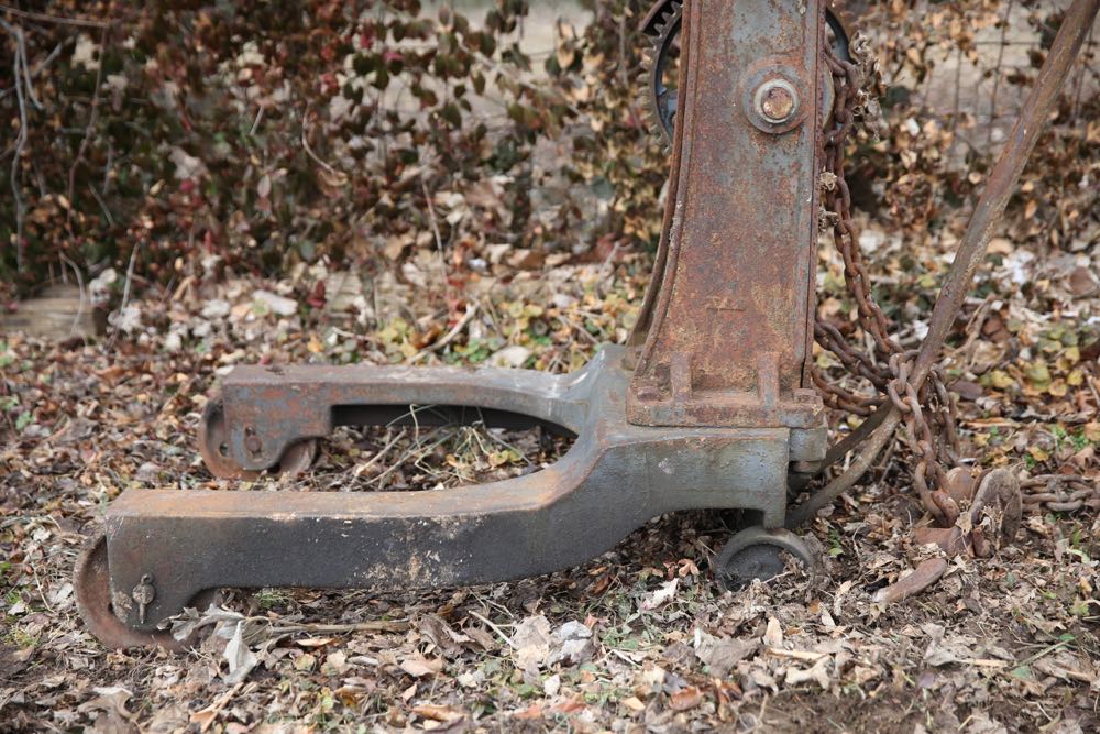 Antique Canton Portable Crane