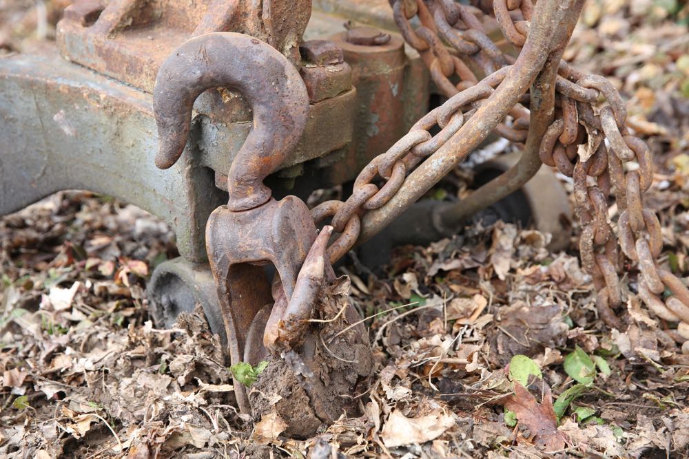 Antique Canton Portable Crane