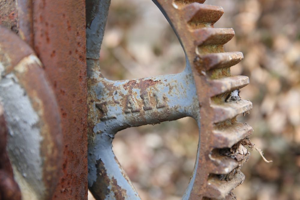 Antique Canton Portable Crane