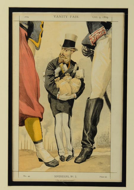 Vintage Vanity Fair Hand-Tinted Caricature Lithograph