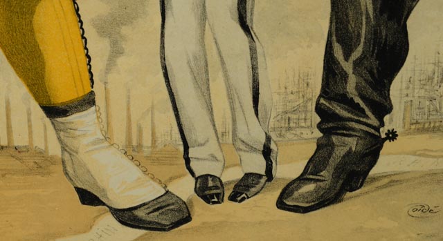 Vintage Vanity Fair Hand-Tinted Caricature Lithograph